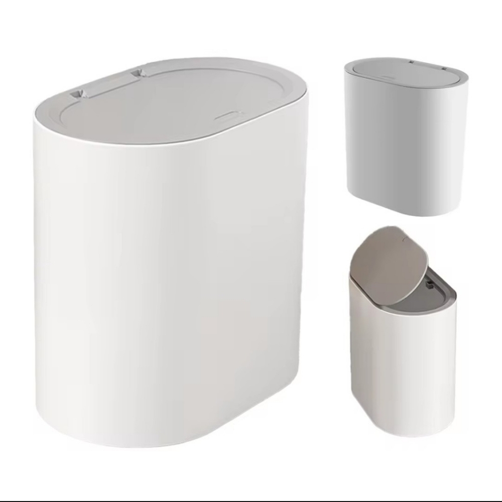 8L Sleek Push-type Trash Can (Used 2 Mths)